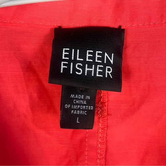 EILEEN FISHER Lightweight Jacket Women’s LARGE Coral - Picture 6 of 9